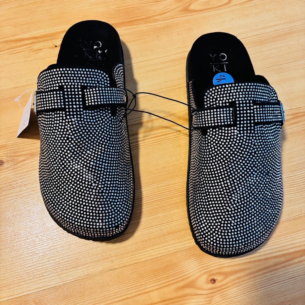 Yoki Black and White Mules